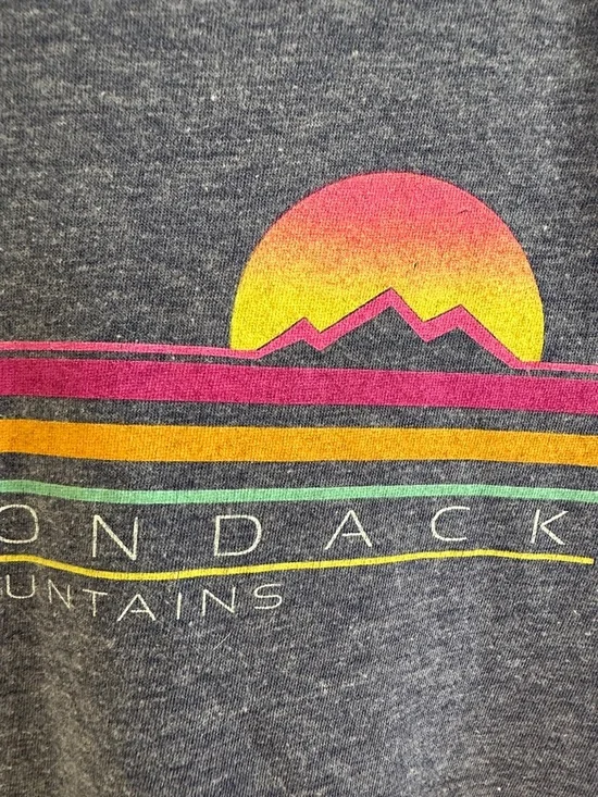 Adirondack Mountains Kids' Long Sleeve Hooded Tee - Blue - Picture 5 of 8